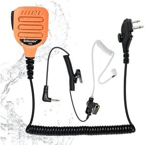 WODASEN Waterproof Radio Speaker Mic Walkie Talkie Microphone Handheld Shoulder